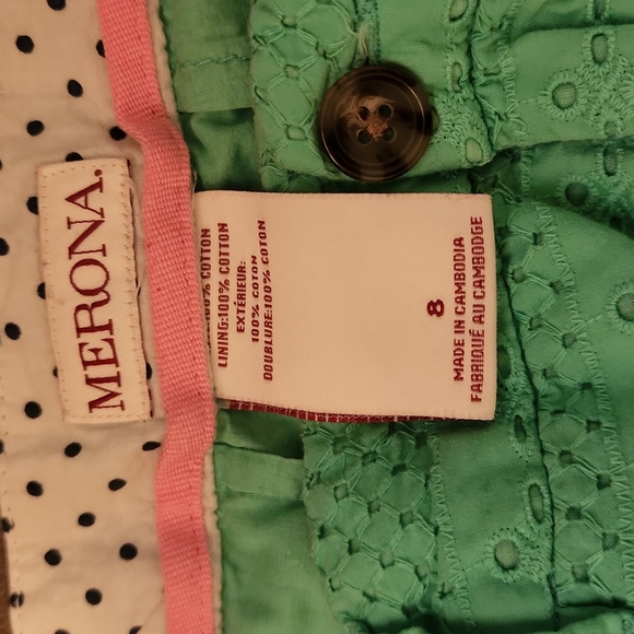 Merona Mint Green Eyelet Shorts - Picture 4 of 5